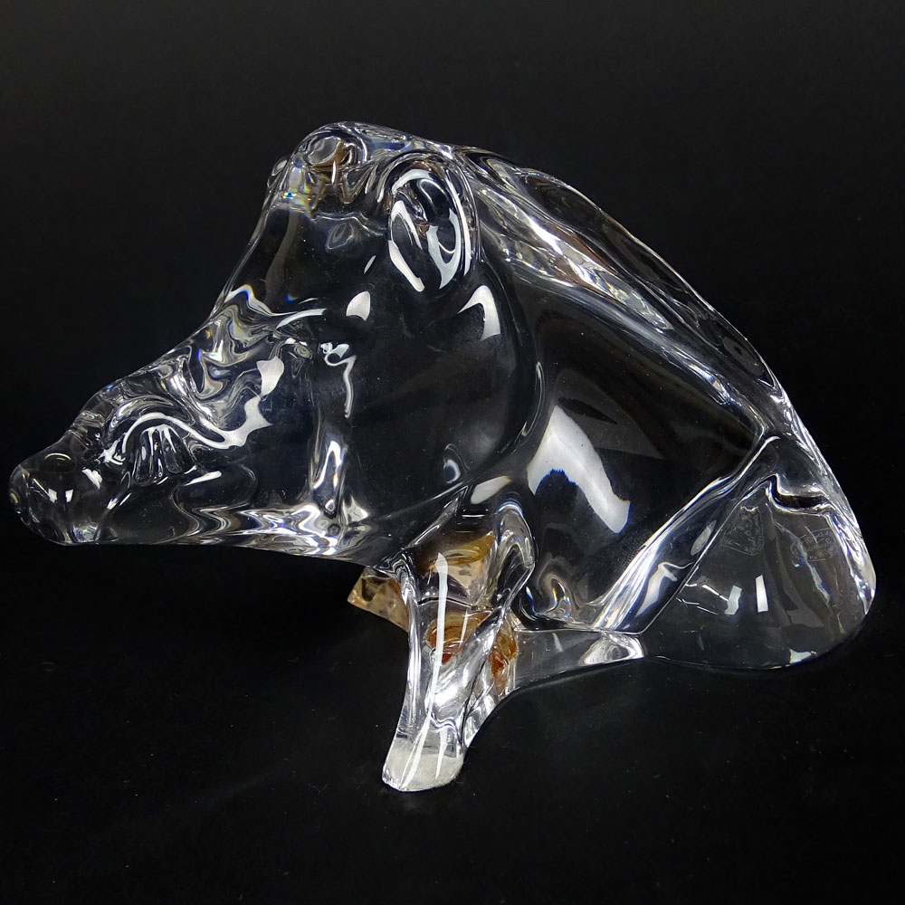 Baccarat Crystal Figurine "Zodiac Wild Boar" 