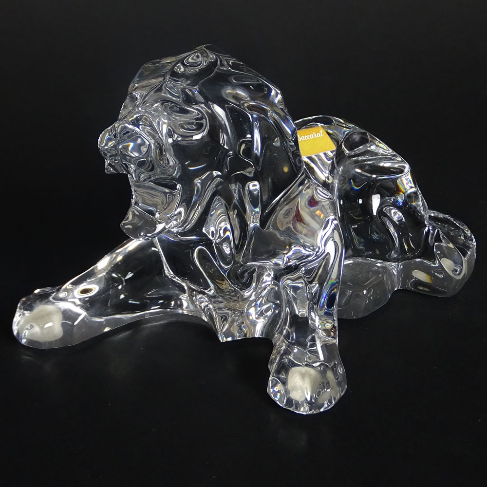 Baccarat Crystal Figurine "Lion" Original label, 