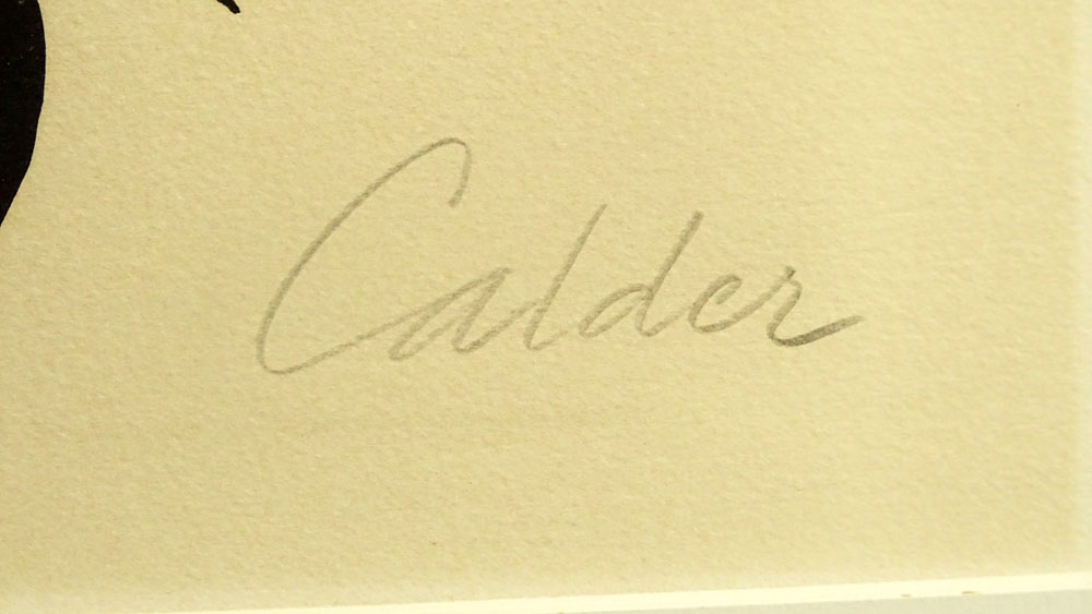 Alexander Calder, American (1898-1976) Color lithograph "Spirals". 