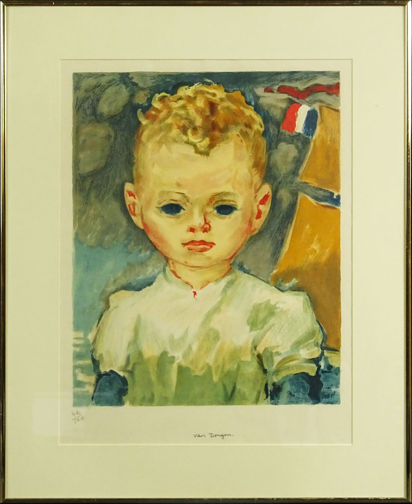 Kees van Dongen, Dutch (1877-1968) Color Lithograph "Jean-Marie dans le port"