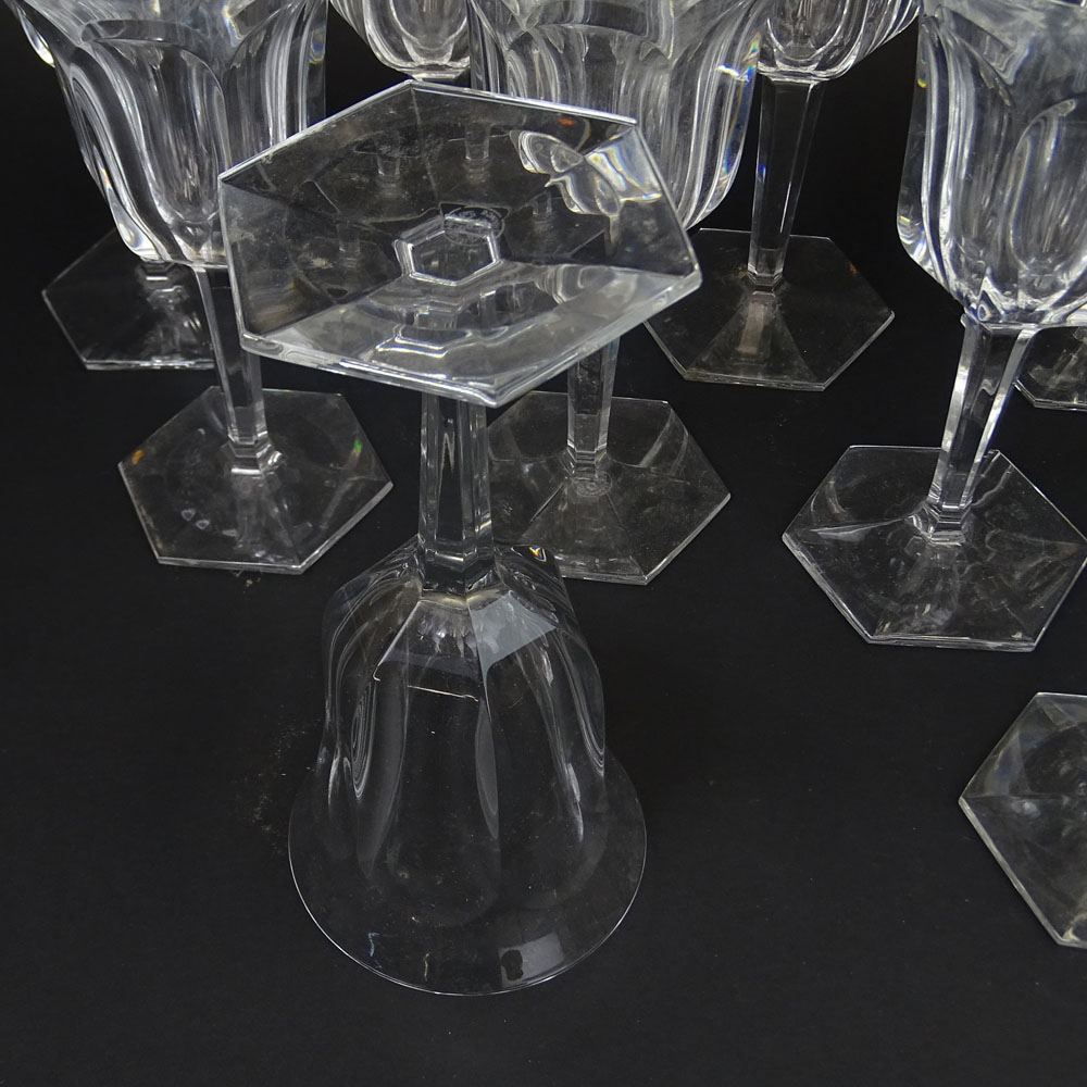 Eleven (11) Baccarat Malmaison Crystal Water Goblets.