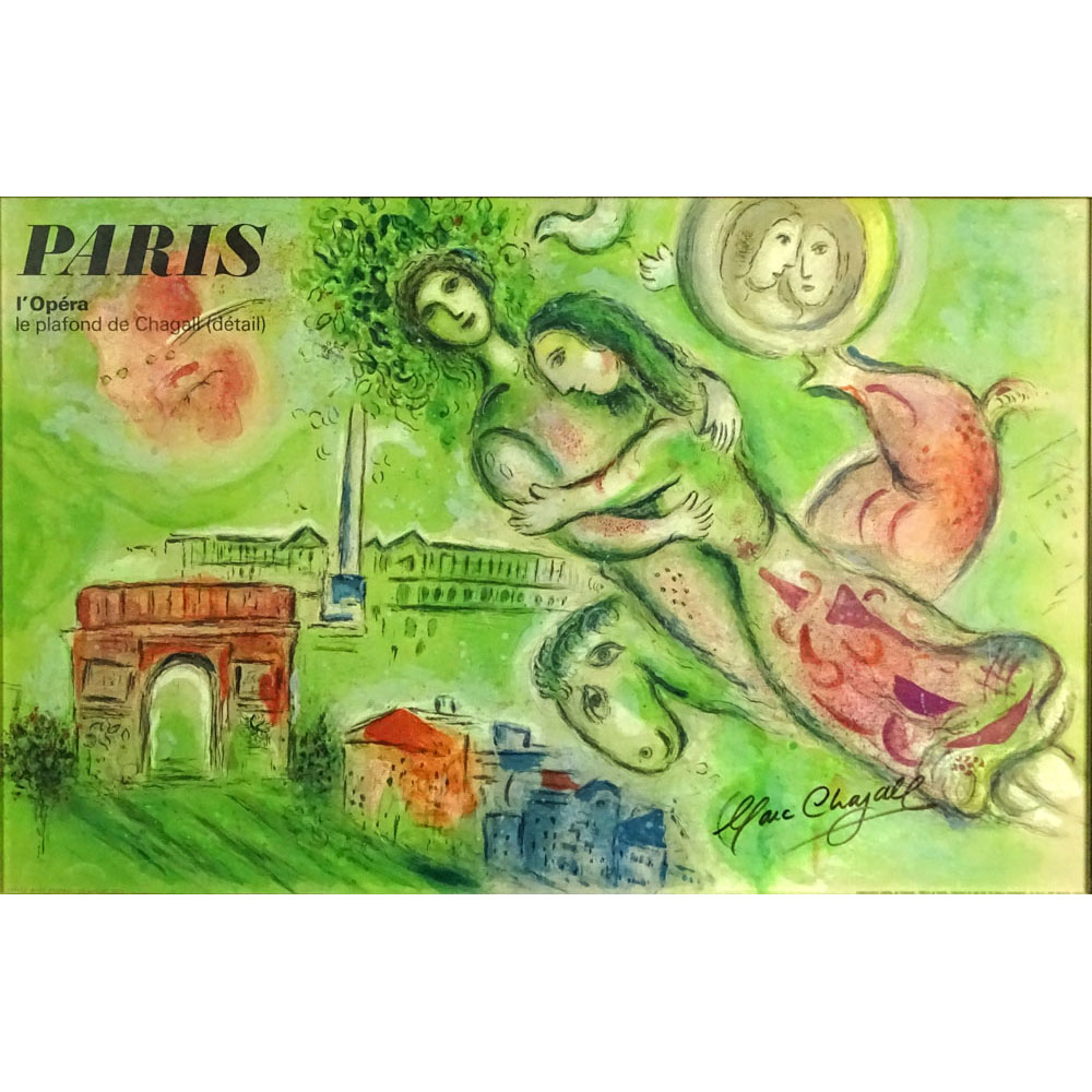 Marc Chagall, French/Russian (1887-1985) Poster "Paris Opera" 