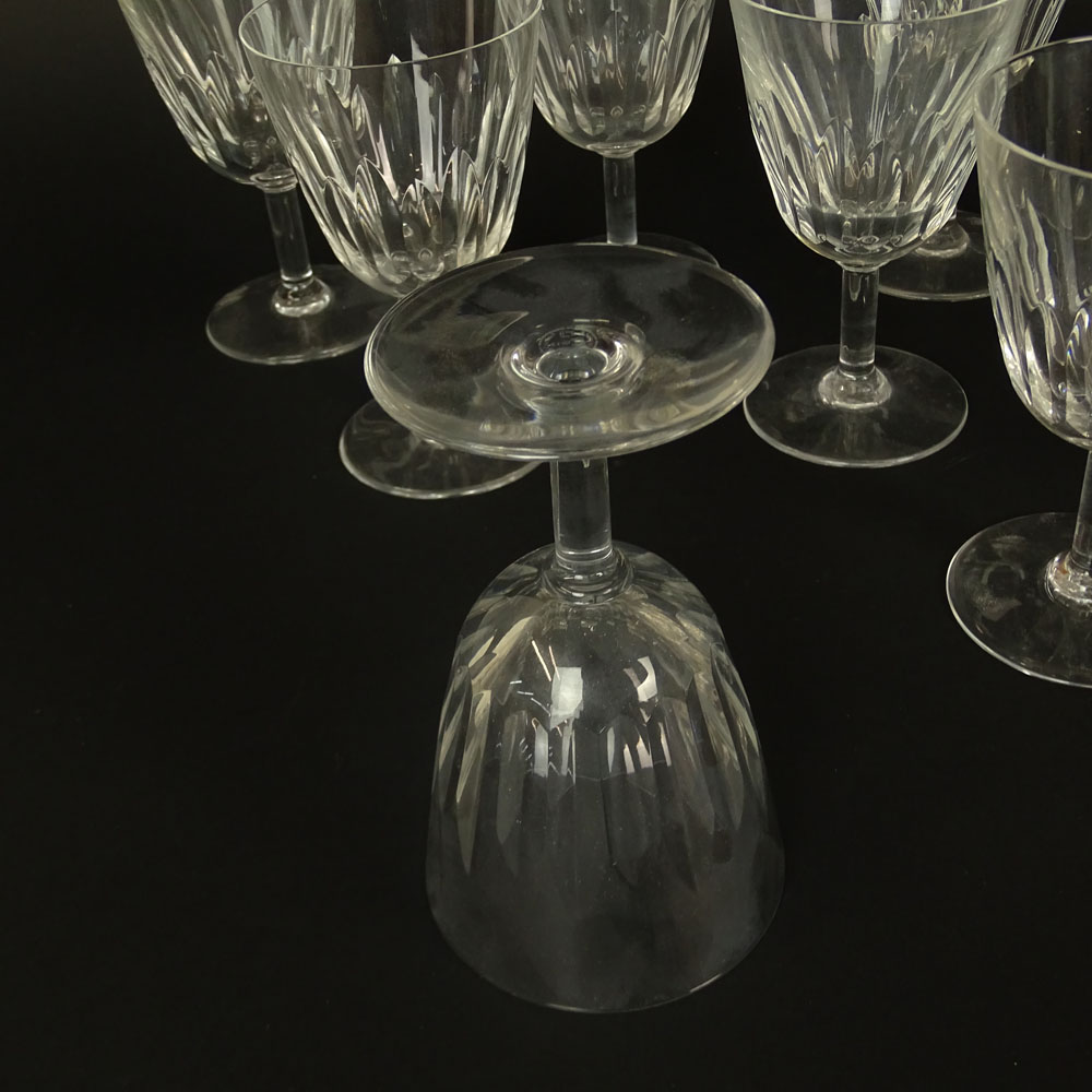 Set of 12 Baccarat Cassino Verre Wine Glasses.