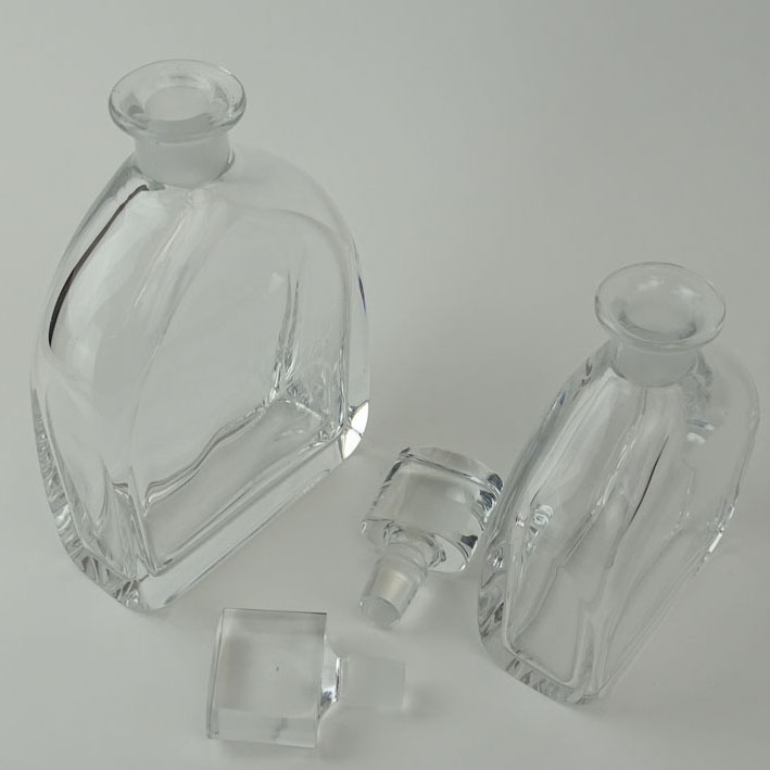 Lot of Two (2) Orrefors Crystal Decanters.