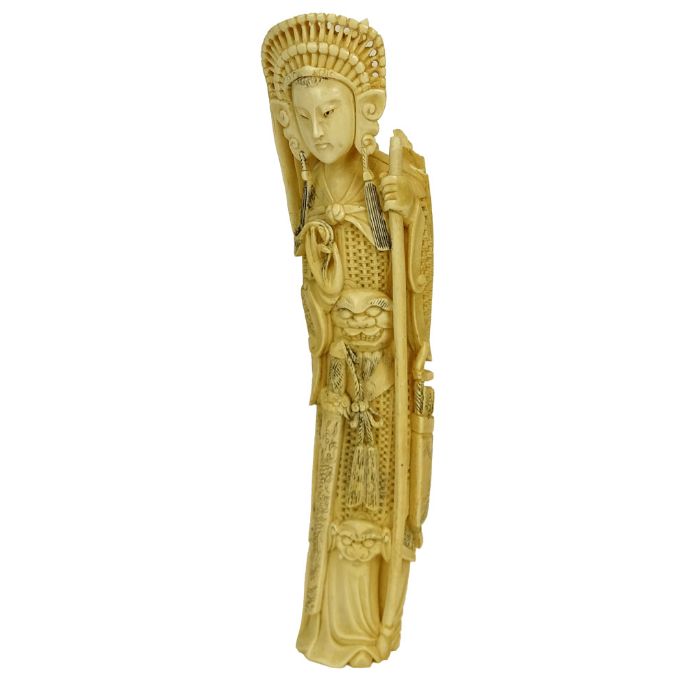 Antique Chinese Carved Ivory Empress Figure