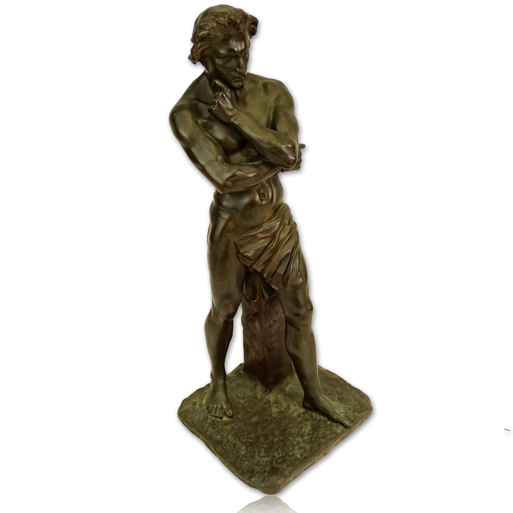 Jean-Jacques Feuchère, French (1807–1852) Bronze sculpture "Spartacus" 