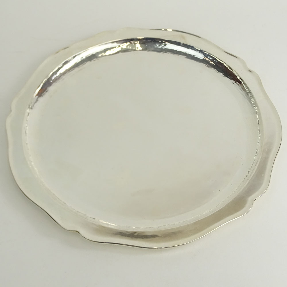 Silver Plate Round Tray.