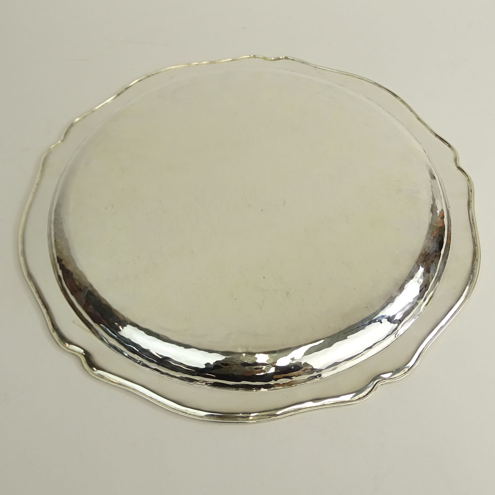 Silver Plate Round Tray.