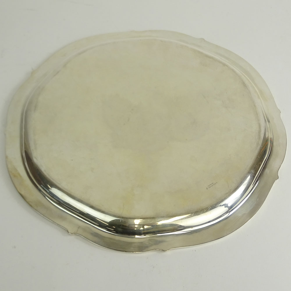 Vintage Sterling Silver Round Tray.