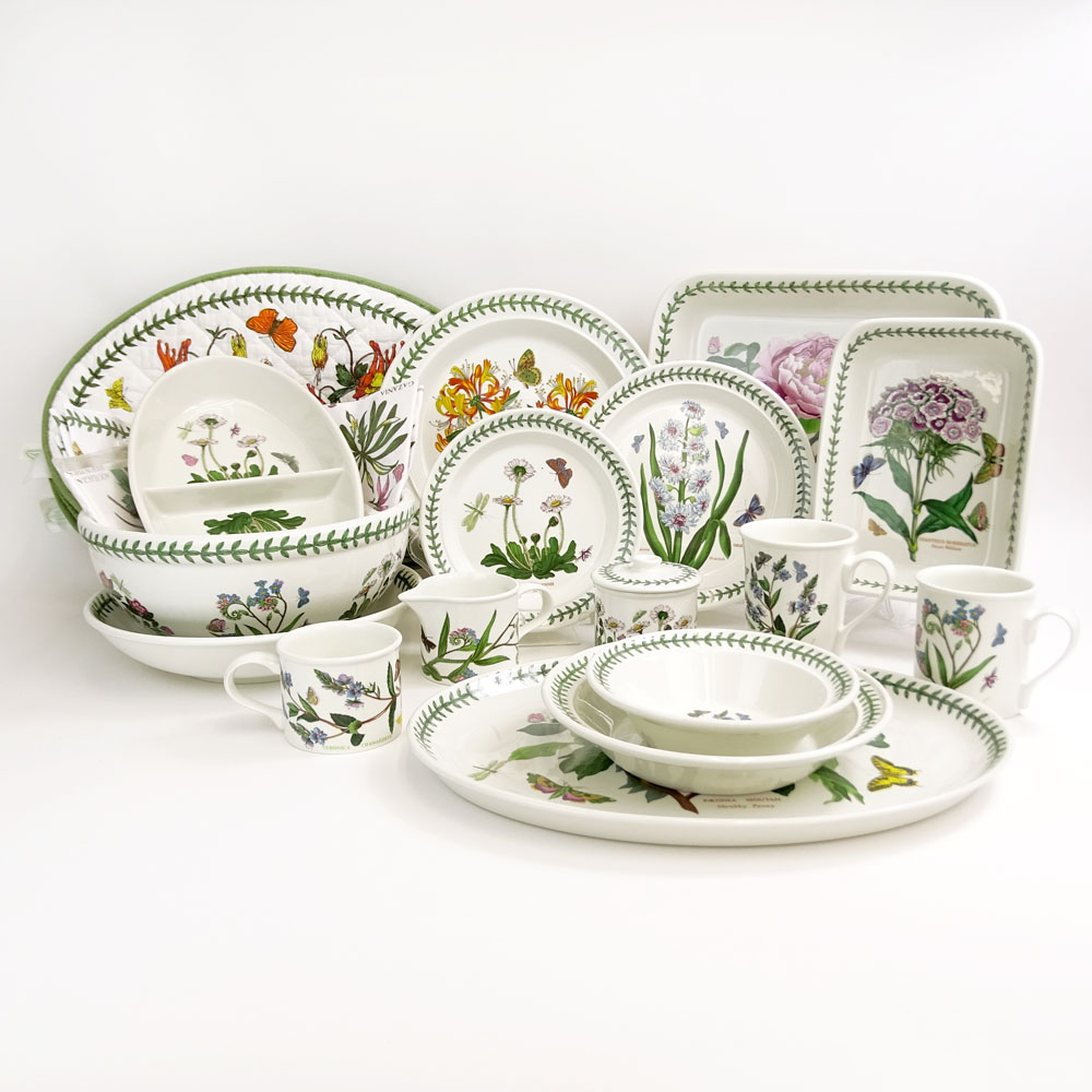Large Set of Portmeirion Botanic Garden Dinnerware.