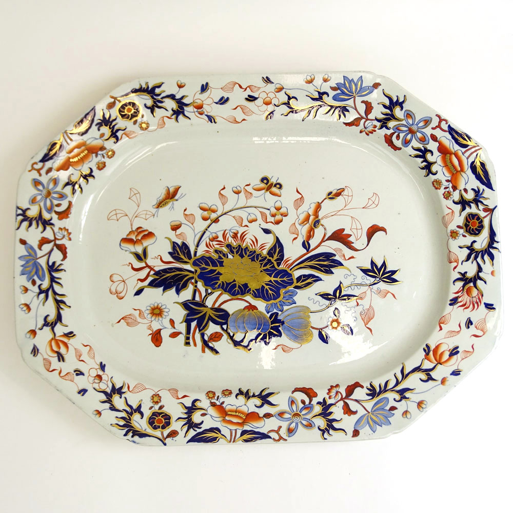 Extra Large Spode Porcelain Imari Style Platter.