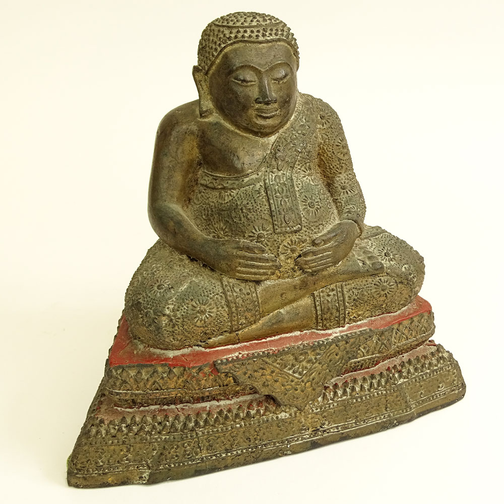 Vintage Thai Bronze Buddha.