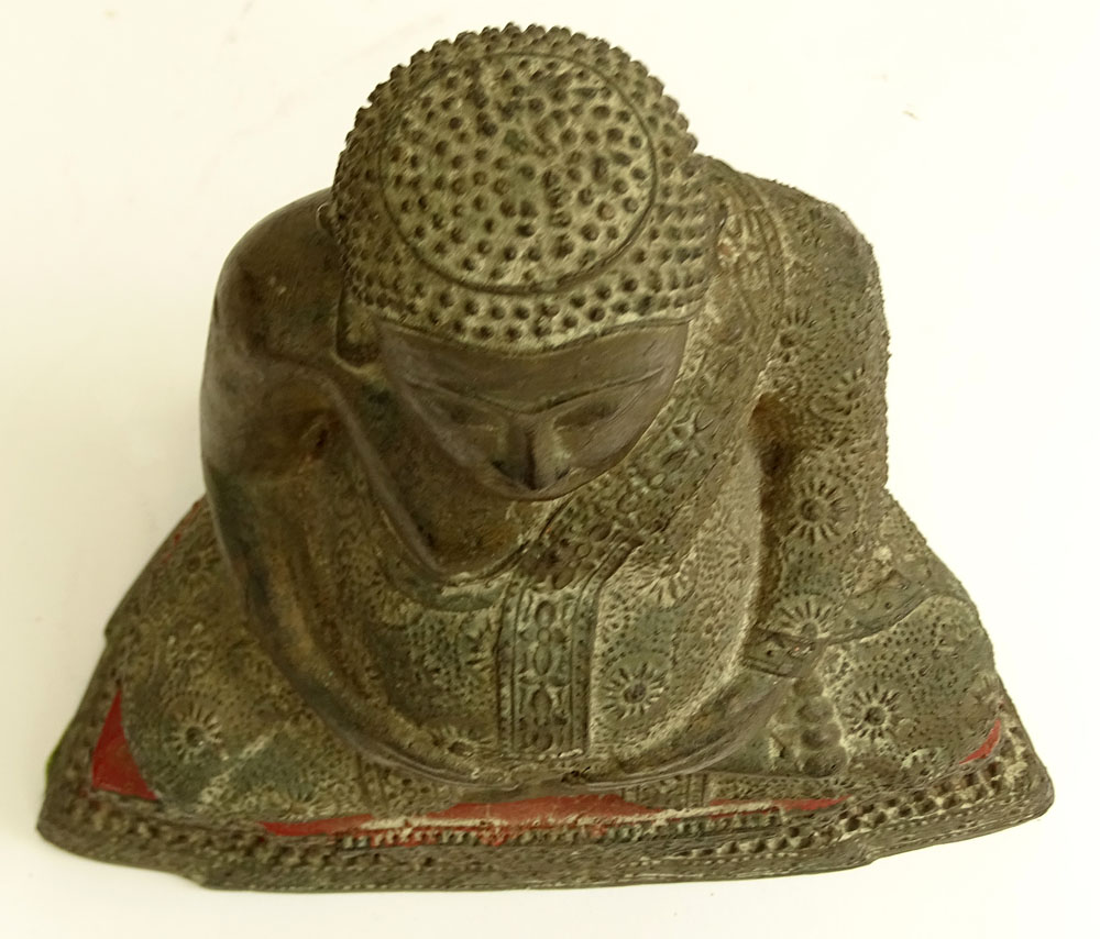 Vintage Thai Bronze Buddha.