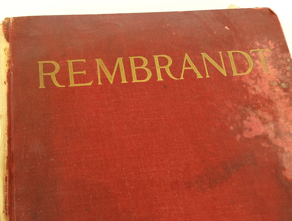 Early 20th Century Hardcover book "Rembrandt Harmensz Van Rijn, A Memorial Of His Tercentenary MDCVI - MCMVI, With 70 Plates" 