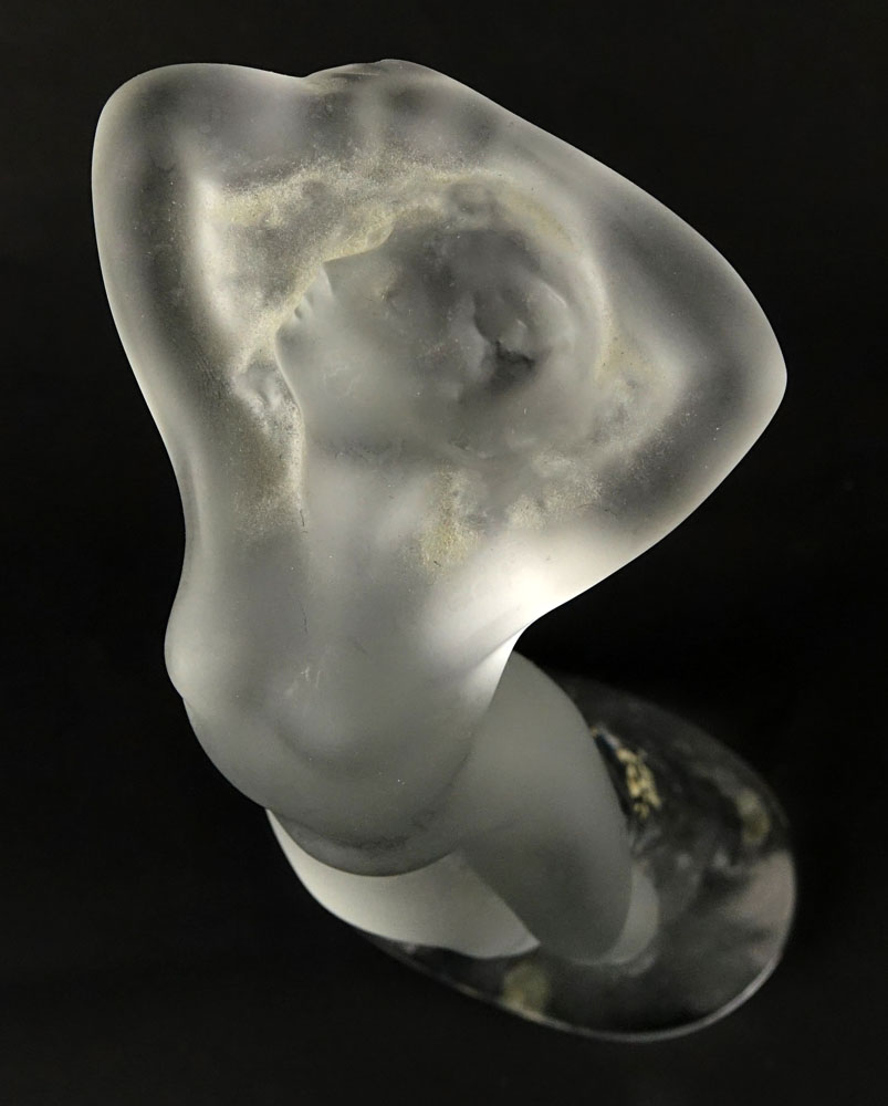 Lalique Crystal Female Nude Figurine.
