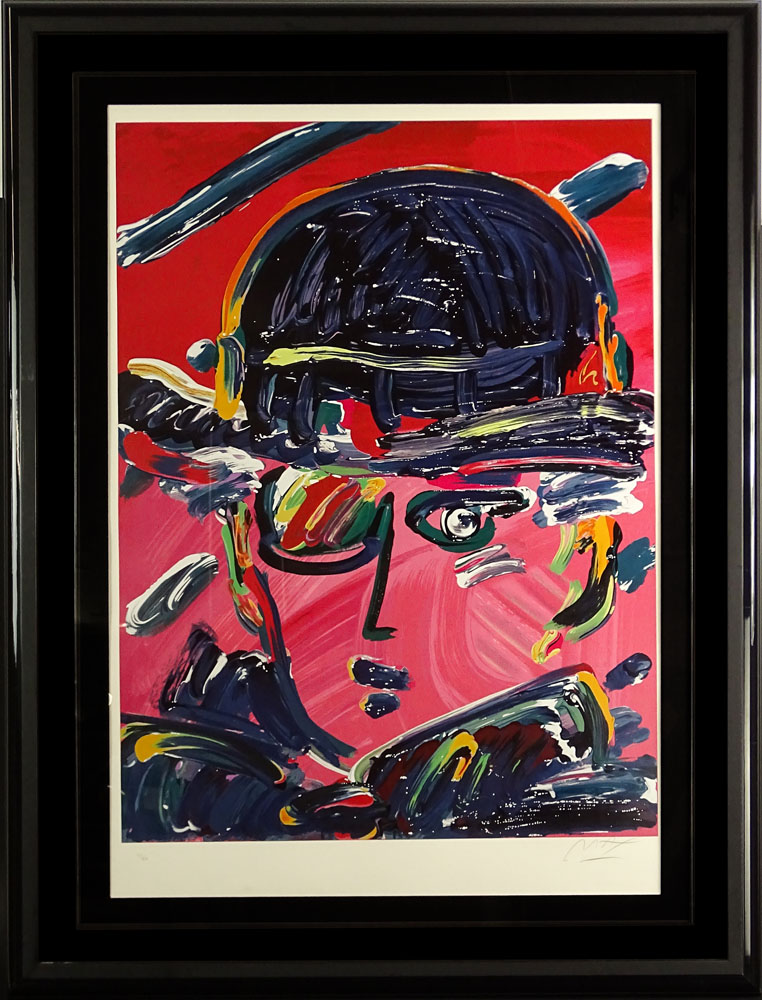 Peter Max, American/German (b. 1937) Color lithograph "Man With Hat" 