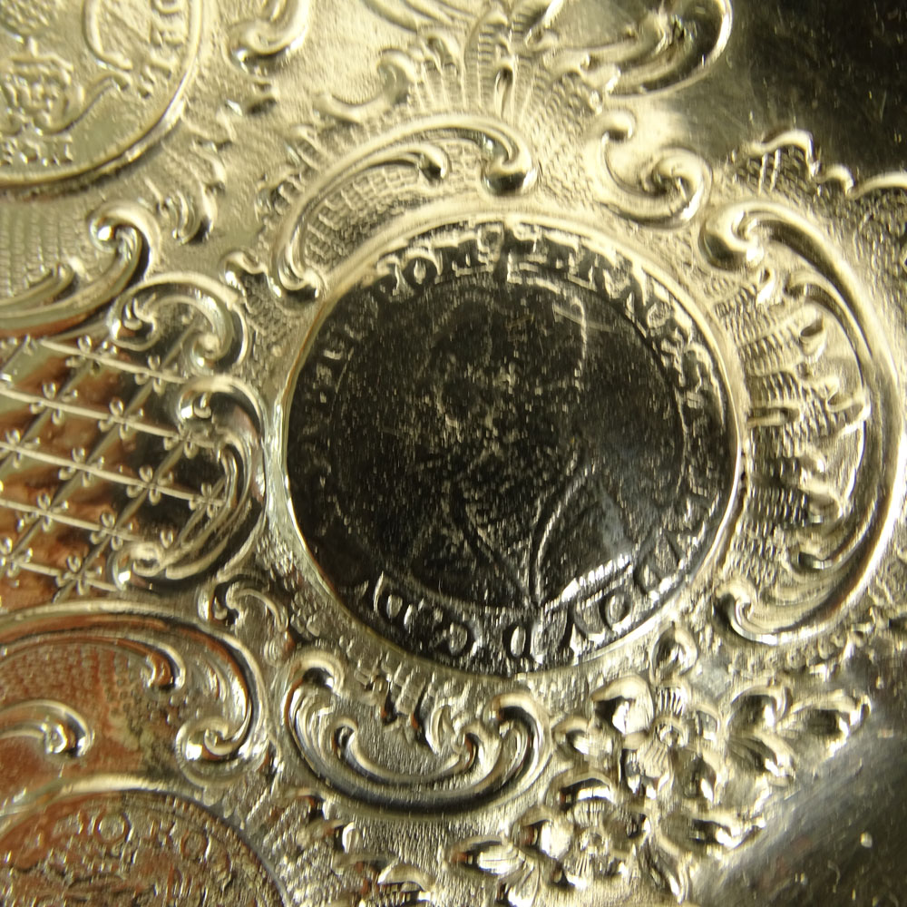 German Silver "Coin" Tray. 