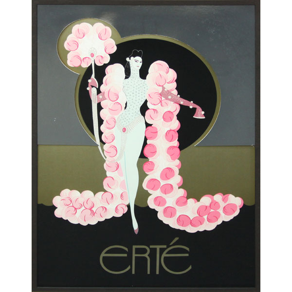 after: Erte, French (1892-1990) Poster, "Pink Boa"