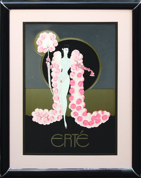 after: Erte, French (1892-1990) Poster, "Pink Boa"