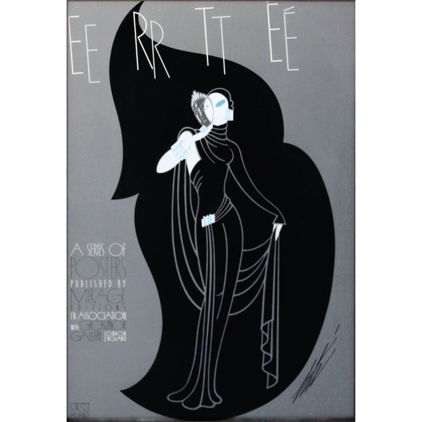 after: Erte, French (1892-1990) Poster, "Lady with Mask"
