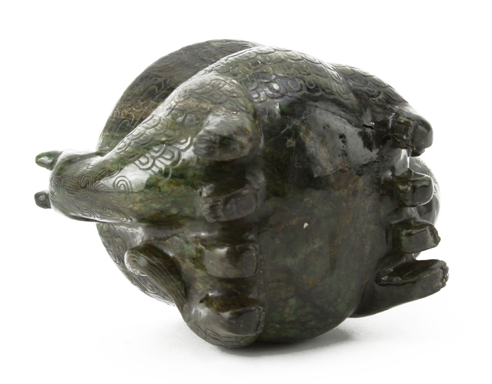 Pre-Colombian Jade Figural Vessel