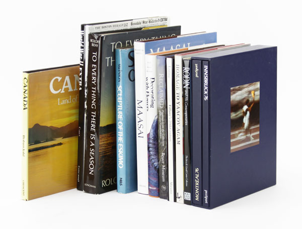 Box Lot of 12 Collector's Reference Coffee Table Books.