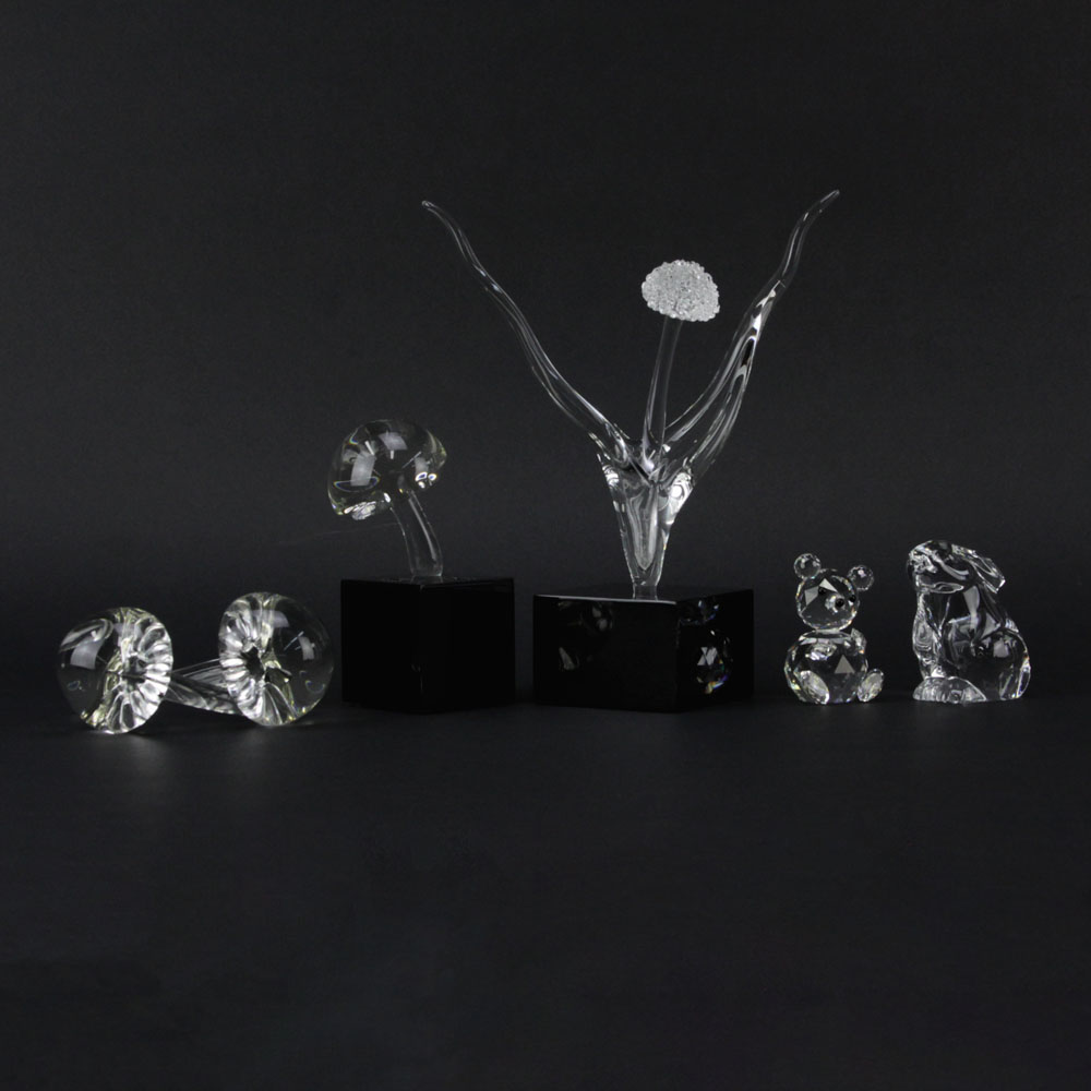 Collection of Four (4) Crystal Sculptures