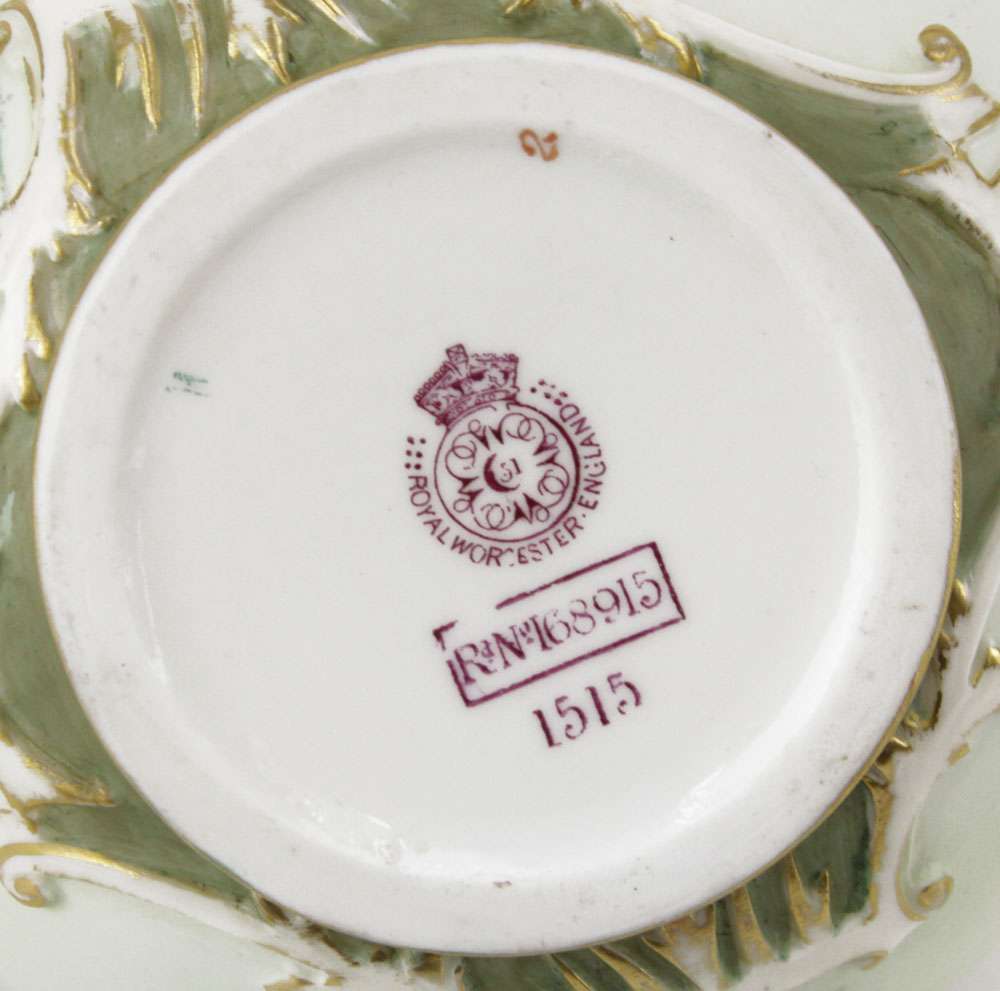 A Royal Worcester Porcelain Covered Urn and a Vienna Porcelain Vase