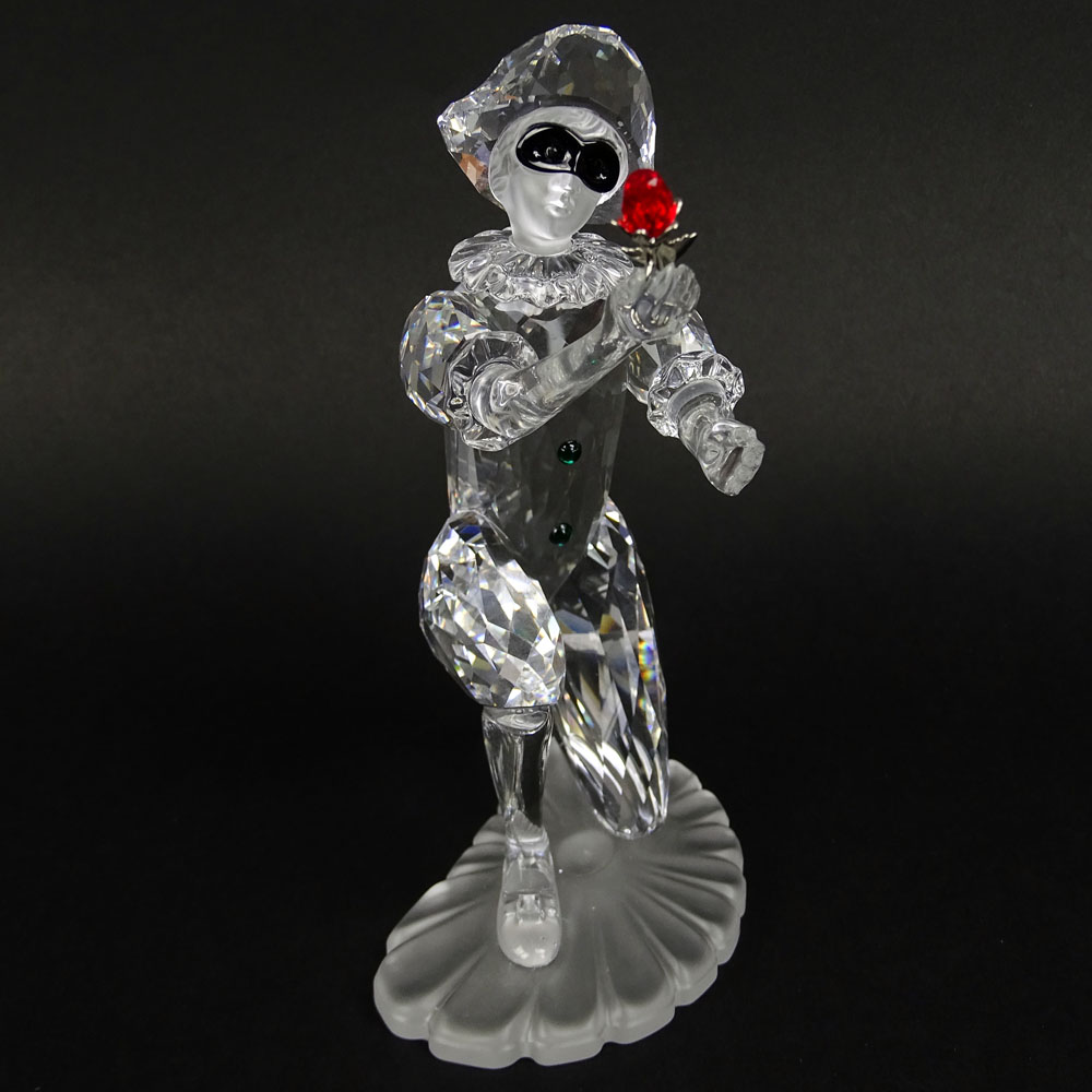 Swarovski Crystal Harlequin "Masquerade" Clown and crystal plaque