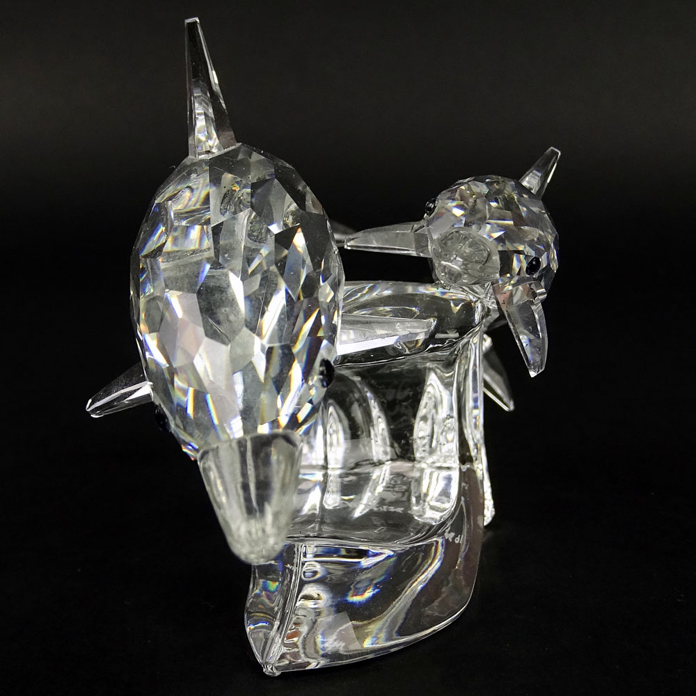 Swarovski Crystal the Dolphins "Lead me" Mother & Child Annual Edition