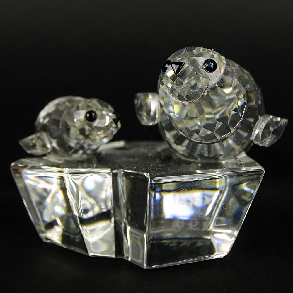 Swarovski Crystal the Seal  "Save me" Mother & Child Annual Edition