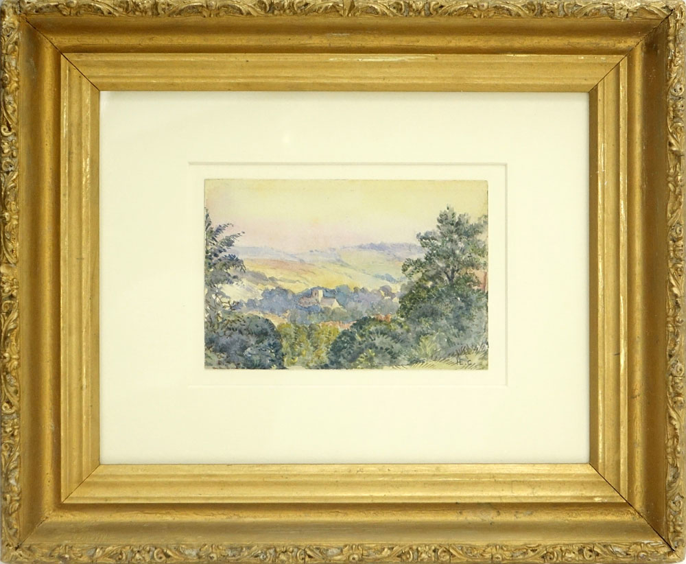Henri Edmond Cross, French (1856-1910) Watercolor on Paper, Landscape