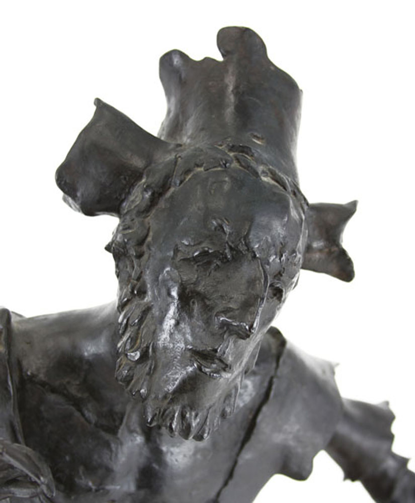 David Aronson, American (1923 - 2015) Bronze sculpture "Troubadour". 