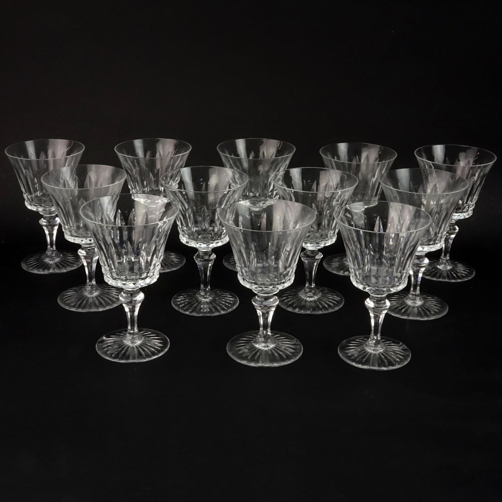Lot of Twelve (12) Baccarat Crystal "Buckingham" Water Goblets. 