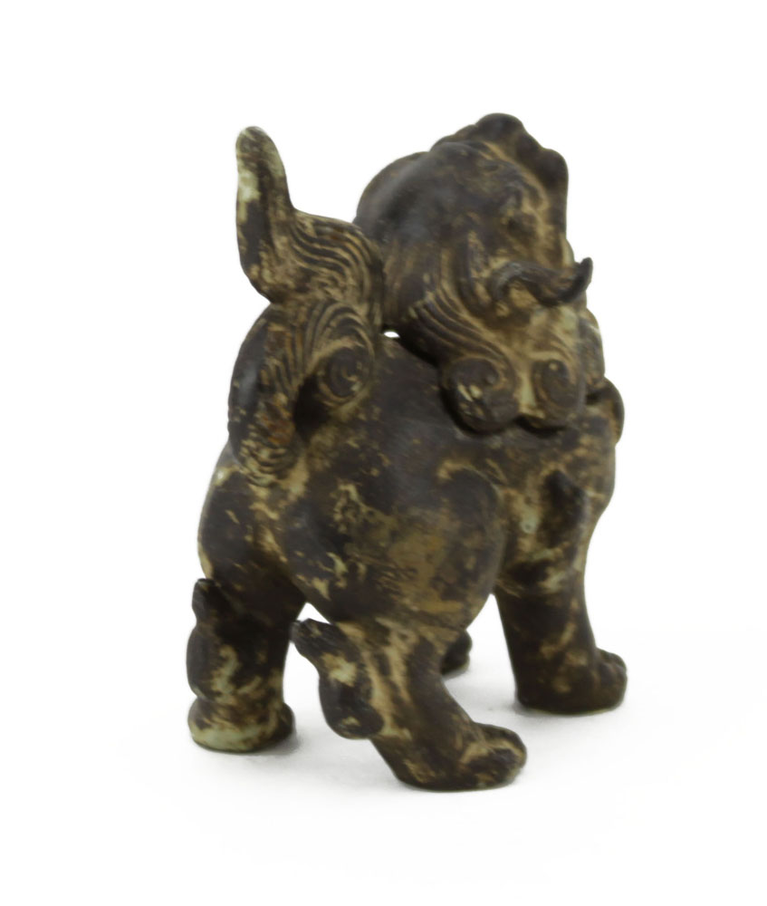 Chinese Possibly Qing Dynasty Bronze Censer In The Form Of  A Buddhist Lion.