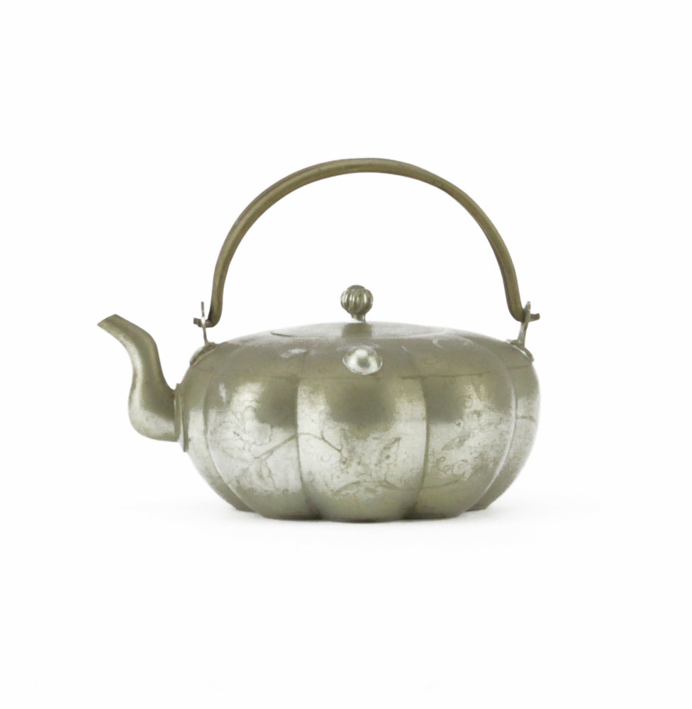 Antique Japanese Brass Teapot.