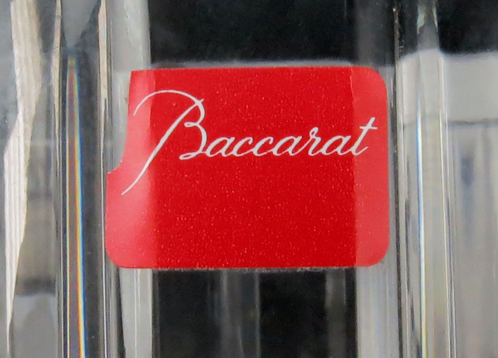 Grouping of Two (2) Baccarat Crystal Tabletop Items.