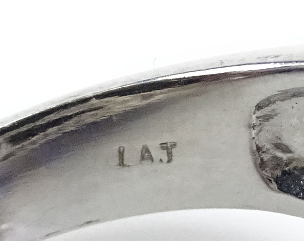 Large Oval Cut Amethyst, 1.5 Carat Micro Pave Set Diamond and 14 Karat White Gold Ring