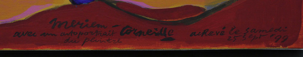 Corneille, Dutch (1922-2010) Circa 1990 Acrylic on Canvas, "Merien"