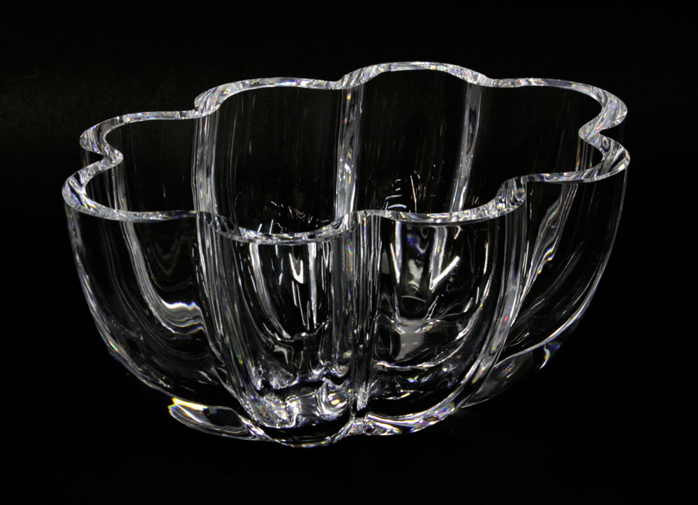 Vintage Orrefors Clear Crystal Candy Dish