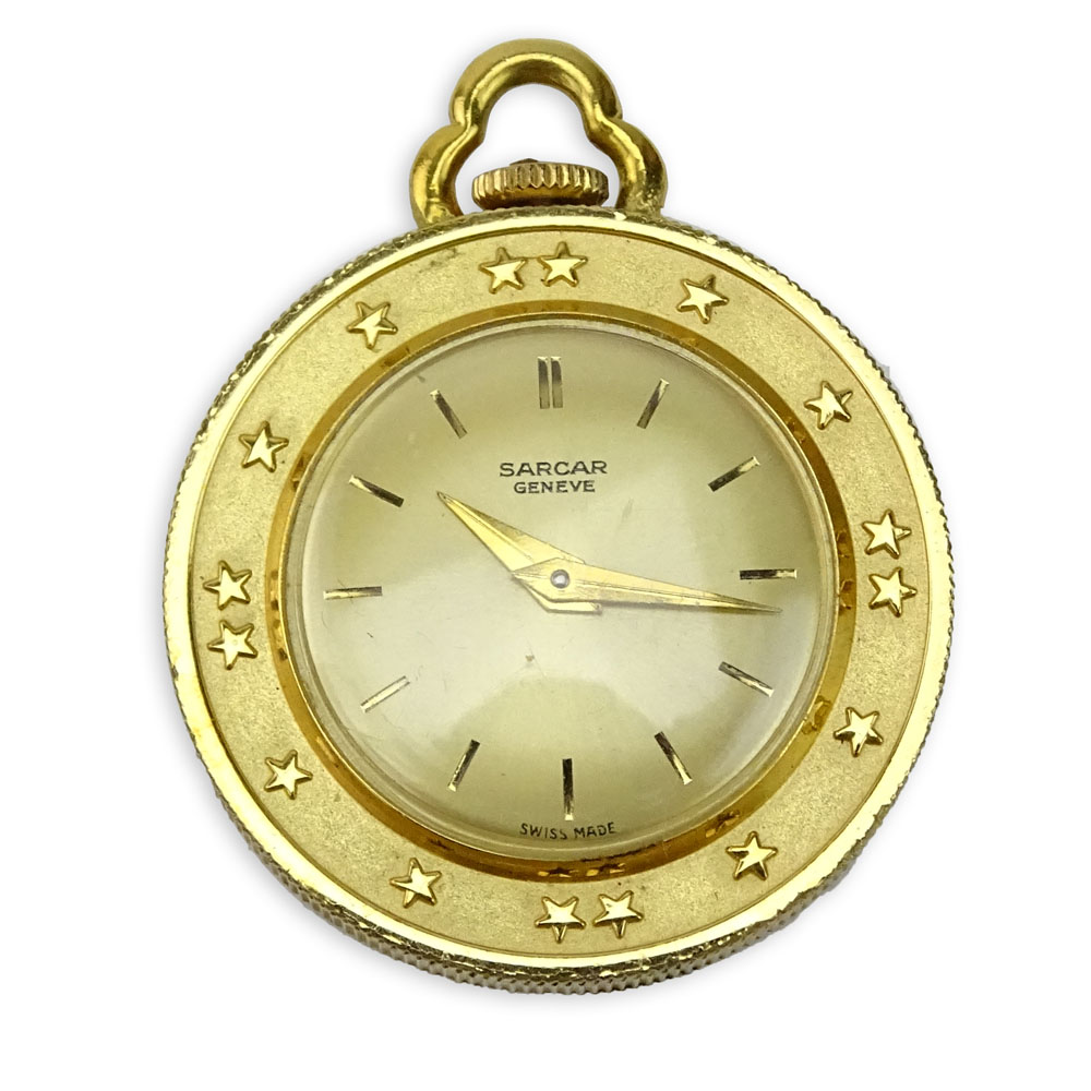 Vintage Sacar Geneve French Napoleon Empereur 1812 Coin Pendant Watch