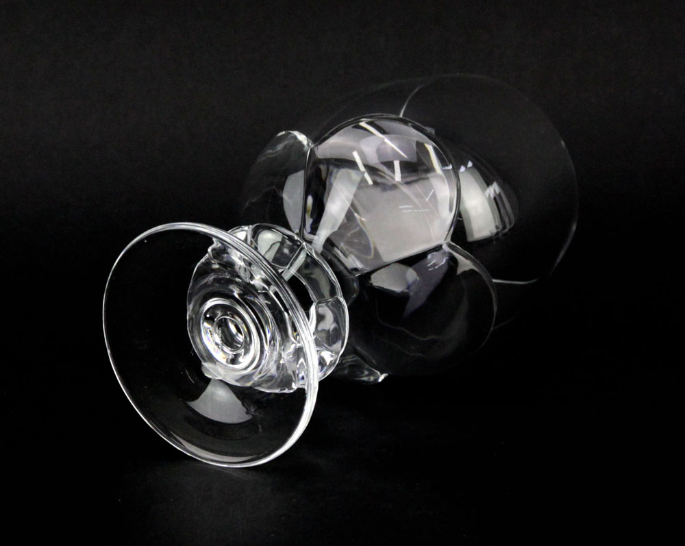 Five (5) Lalique "Blois" Crystal Goblets