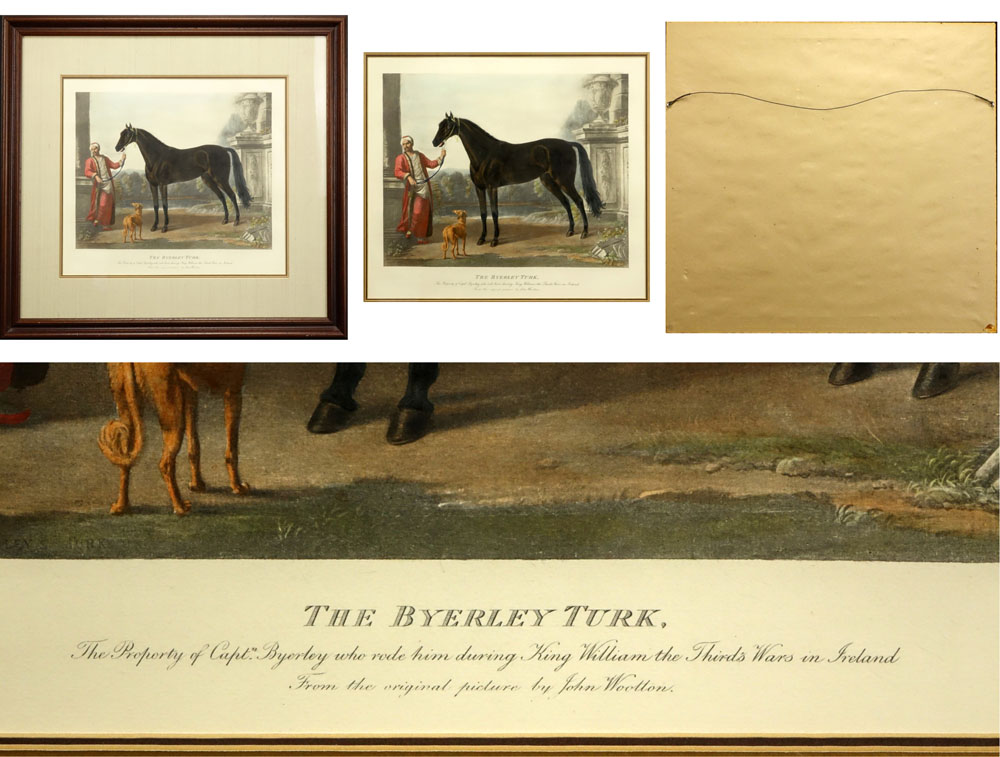 Pair Hand Colored Engravings "The Byerly Turk" and "The Darly Arabian"