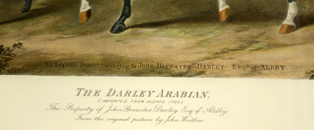 Pair Hand Colored Engravings "The Byerly Turk" and "The Darly Arabian"