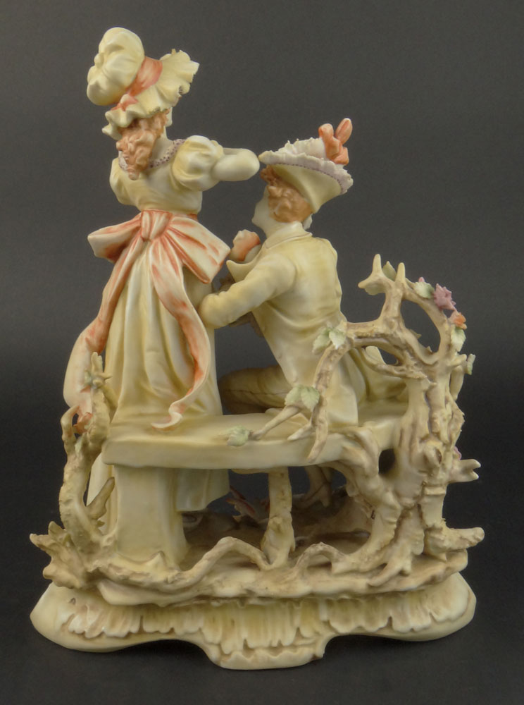 Vintage KPM Porcelain Figural Group "The Engagement"