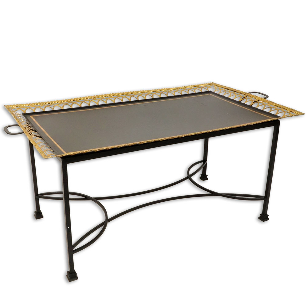 Niermann Weeks Regency Style Tole Tray Table.