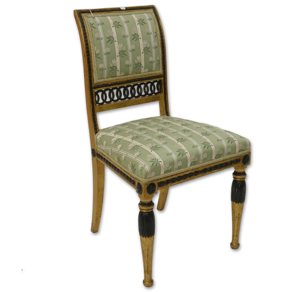 19th Century Italian Painted Directoire Side Chair