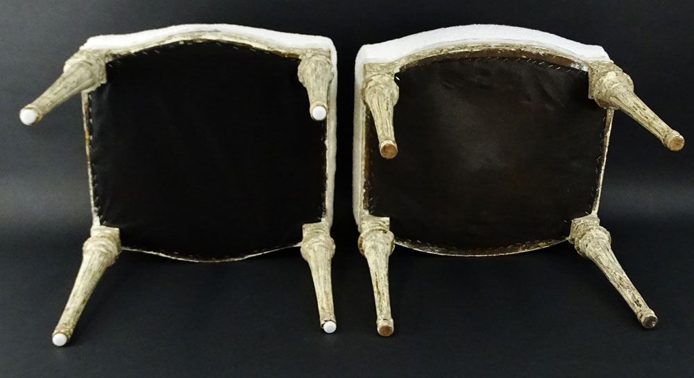 Pair of 18th Century Gustavian Painted Tabourets