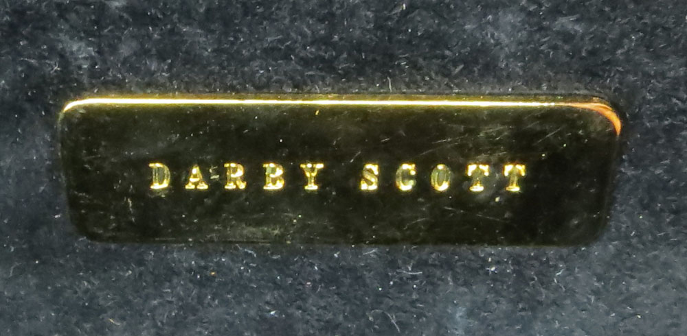 Darby Scott Black Lizard Skin Clutch Purse.