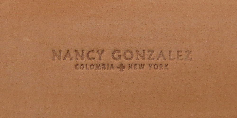 Nancy Gonzalez Colombia/New York Metallic Silver Snakeskin Belt.